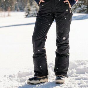MARKER snow pants insulated ladies/youth black nylon - 10 (or teen)